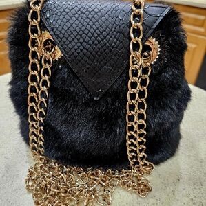 Owl Purse, BETSEY JOHNSON Owl FUR Handbag, Owl Purse, Betsey Johnson Purse